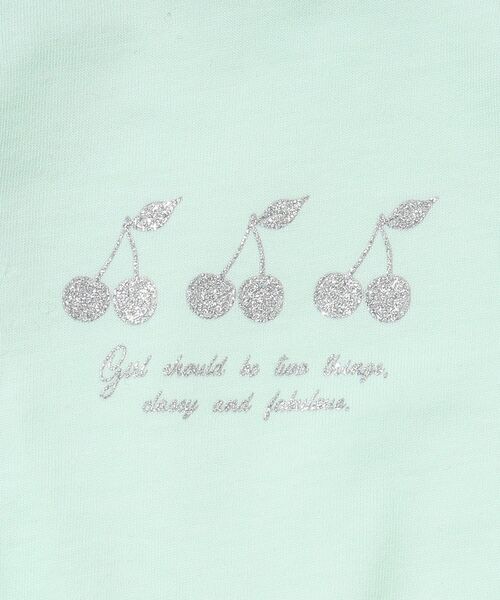 SHOO・LA・RUE（シューラルー）の「◆【110-140cm】GIRLフレアモチーフロンT（Tシャツ/カットソー・キッズ・グリーン系/ベビーピンク/ライトパープル/サックスブルー・11/12/13/14）」の12枚目の写真