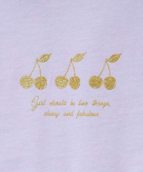 SHOO・LA・RUE（シューラルー）の「◆【110-140cm】GIRLフレアモチーフロンT（Tシャツ/カットソー・キッズ・グリーン系/ベビーピンク/ライトパープル/サックスブルー・11/12/13/14）」の13枚目の写真