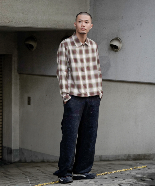 セール】【JIEDA / ジエダ】CHECK ZIP SHIRT（シャツ/ブラウス