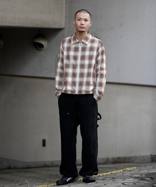 セール】【JIEDA / ジエダ】CHECK ZIP SHIRT（シャツ/ブラウス