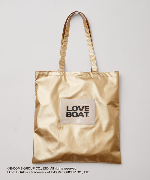 VIS（ビス）の「【LOVE BOAT VIS別注】ロゴトートバッグ【A4対応】（トートバッグ・レディース・シルバー/ピンク系その他2/ブラウン/ゴールド・FREE）」の4枚目の写真