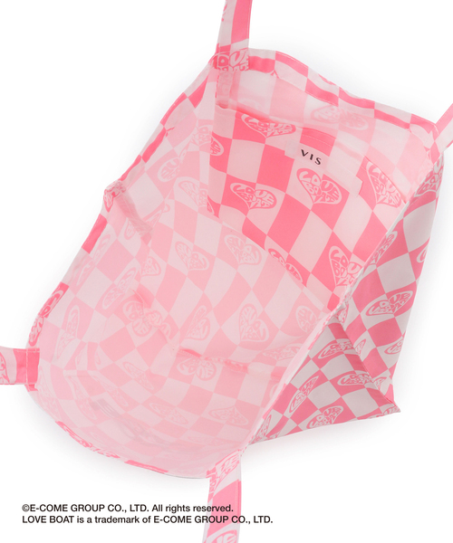 VIS（ビス）の「【LOVE BOAT VIS別注】ロゴトートバッグ【A4対応】（トートバッグ・レディース・シルバー/ピンク系その他2/ブラウン/ゴールド・FREE）」の7枚目の写真