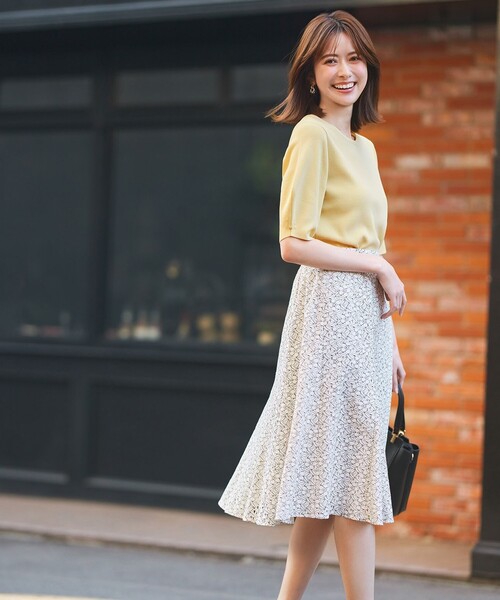 ANY SIS（エニィスィス）の「【洗える】コクーンスリーブ ニット（ニット/セーター・レディース・ライトイエロー系/グレー系/アイボリー系/ピンク系/ライトグリーン系・2）」の7枚目の写真