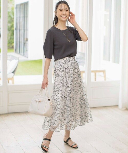 ANY SIS（エニィスィス）の「【洗える】コクーンスリーブ ニット（ニット/セーター・レディース・ライトイエロー系/グレー系/アイボリー系/ピンク系/ライトグリーン系・2）」の8枚目の写真