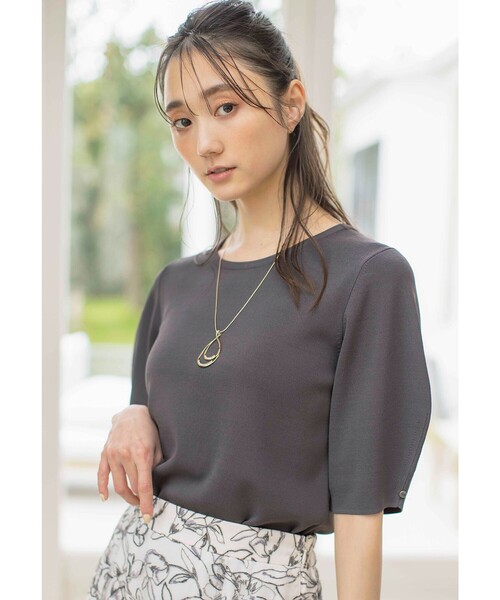 ANY SIS（エニィスィス）の「【洗える】コクーンスリーブ ニット（ニット/セーター・レディース・ライトイエロー系/グレー系/アイボリー系/ピンク系/ライトグリーン系・2）」の9枚目の写真