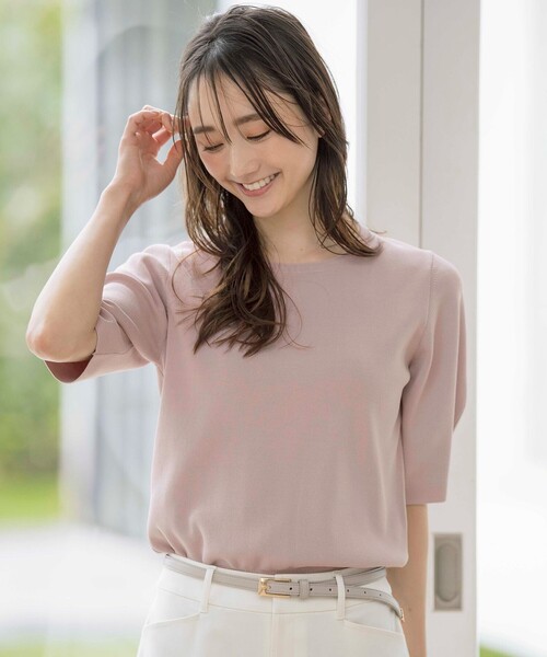 ANY SIS（エニィスィス）の「【洗える】コクーンスリーブ ニット（ニット/セーター・レディース・ライトイエロー系/グレー系/アイボリー系/ピンク系/ライトグリーン系・2）」の11枚目の写真