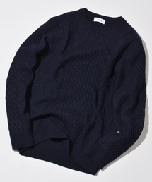 SHIPS | SC: SHIPS（シップス） 9ゲージ ランダム/アラン クルーネック ニット□一部予約商品(ニット/セーター)