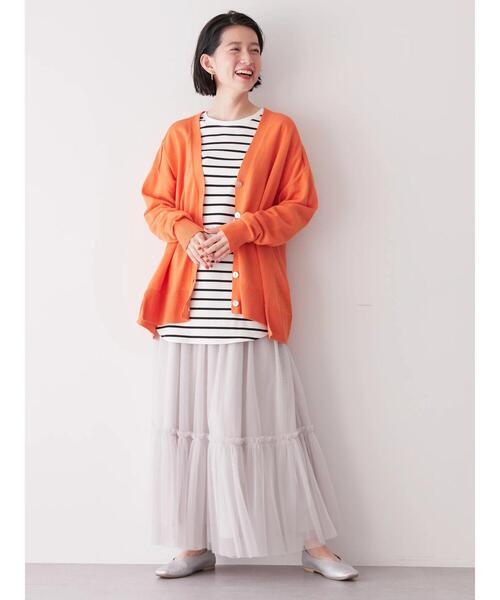 AMERICAN HOLIC（アメリカンホリック）の「ティアードチュールスカート（スカート・レディース・ライトグレー/ブラック・L/M）」の8枚目の写真