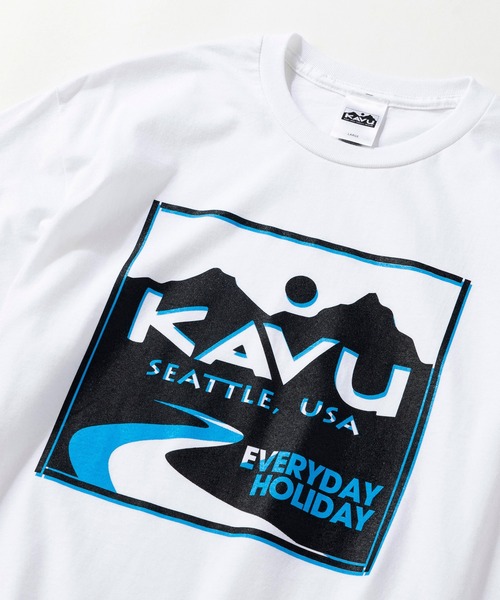 KAVU（カブー）の「KAVU/カブーEveryday Holyday Tee/エブリデイホリデイティー（Tシャツ/カットソー・メンズ・ネイビー/ロイヤルブルー/ホワイト/レッド/チョコ・MEDIUM/LARGE/X-LARGE）」の22枚目の写真