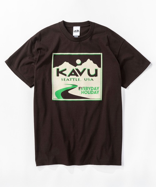 KAVU（カブー）の「KAVU/カブーEveryday Holyday Tee/エブリデイホリデイティー（Tシャツ/カットソー・メンズ・ネイビー/ロイヤルブルー/ホワイト/レッド/チョコ・MEDIUM/LARGE/X-LARGE）」の19枚目の写真
