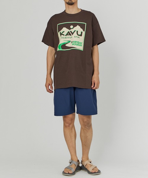 KAVU（カブー）の「KAVU/カブーEveryday Holyday Tee/エブリデイホリデイティー（Tシャツ/カットソー・メンズ・ネイビー/ロイヤルブルー/ホワイト/レッド/チョコ・MEDIUM/LARGE/X-LARGE）」の15枚目の写真