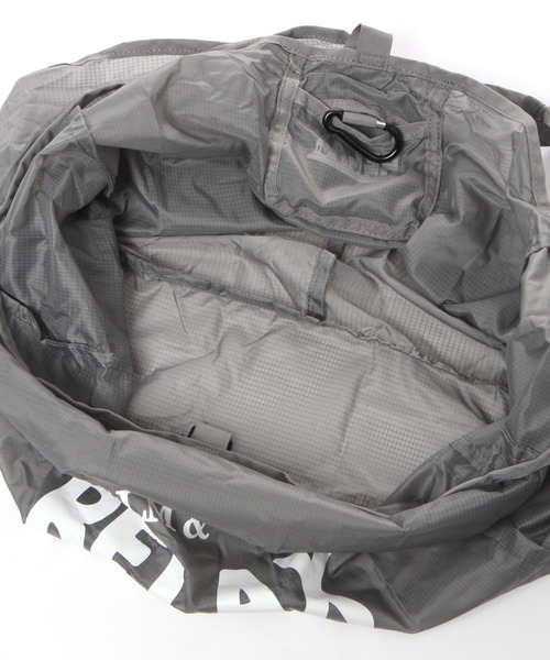 BAYFLOW（ベイフロー）の「TYPOポケッタブルトート（エコバッグ/サブバッグ・レディース・カーキ/グレー/グリーン/オレンジ/パープル・0）」の12枚目の写真