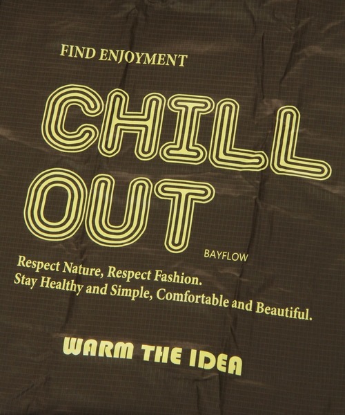 BAYFLOW（ベイフロー）の「TYPOポケッタブルトート（エコバッグ/サブバッグ・レディース・カーキ/グレー/グリーン/オレンジ/パープル・0）」の15枚目の写真