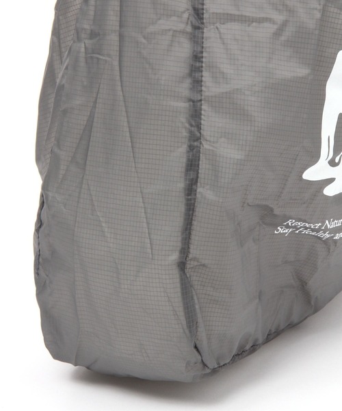 BAYFLOW（ベイフロー）の「TYPOポケッタブルトート（エコバッグ/サブバッグ・レディース・カーキ/グレー/グリーン/オレンジ/パープル・0）」の11枚目の写真