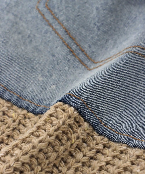 Three Four Time(スリーフォータイム)の「デニムドッキングネップニットカーディガン @(カーディガン/ボレロ・レディース・ベージュ・FREE)」の13枚目の写真