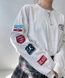 AS KNOW AS plus | ◎アソートワッペンロンT【UNISEX ITEM】(Tシャツ/カットソー)