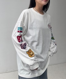 AS KNOW AS plus（アズノゥアズプラス）の「◎アソートワッペンロンT【UNISEX ITEM】（Tシャツ/カットソー）」