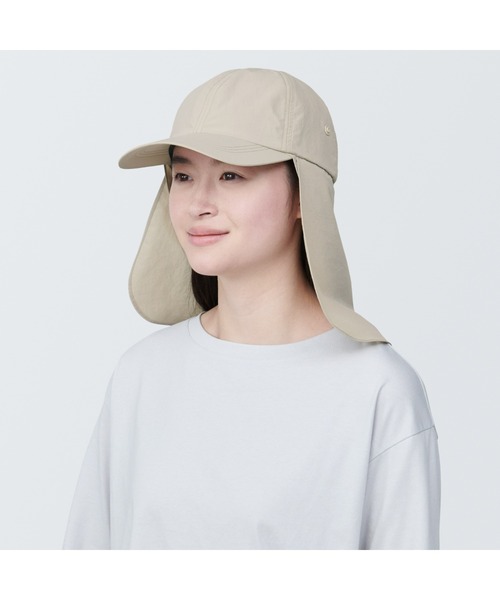 無印良品（ムジルシリョウヒン）の「ＵＶカット　日陰を持ち歩く　キャップ（キャップ・レディース・ベージュ系1・56.5-59cm）」の12枚目の写真