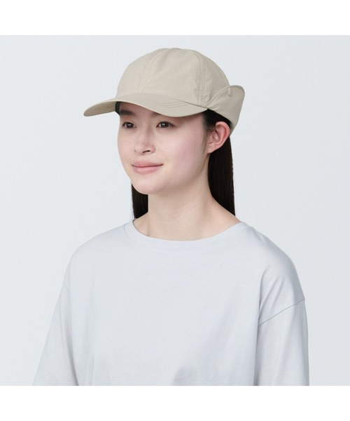 無印良品（ムジルシリョウヒン）の「ＵＶカット　日陰を持ち歩く　キャップ（キャップ・レディース・ベージュ系1・56.5-59cm）」の13枚目の写真