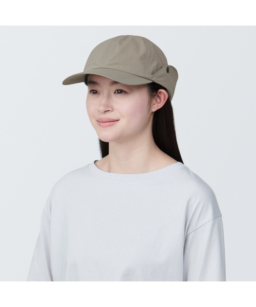 無印良品（ムジルシリョウヒン）の「ＵＶカット　日陰を持ち歩く　キャップ（キャップ・レディース・ベージュ系1・56.5-59cm）」の8枚目の写真