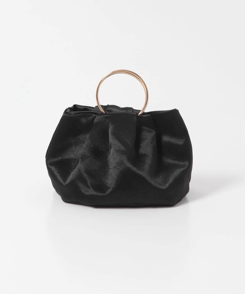 kaene(カエン)の「kaene リングハンドルバッグ(ハンドバッグ・レディース・ベージュ系その他/ブラック・FREE)」の1枚目の写真