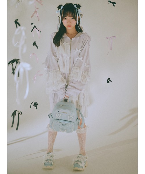 Ank Rouge(アンクルージュ)の「リメイクBIGパーカー(パーカー・レディース・ホワイト/ブラック・M)」の5枚目の写真