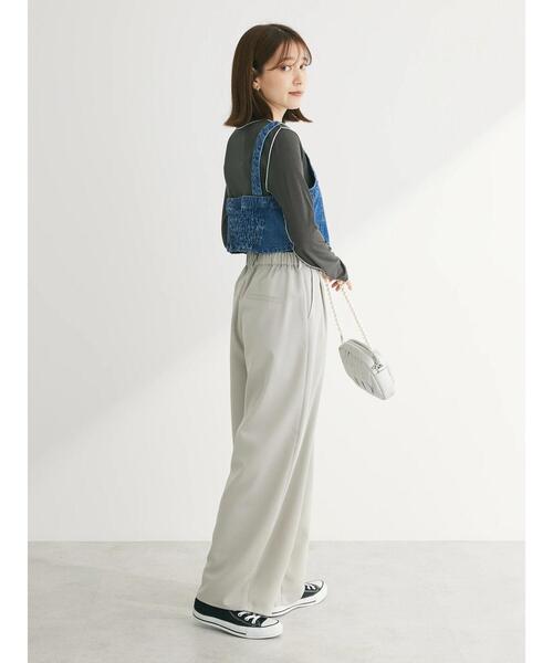 Green　Parks（グリーンパークス）の「デニムビスチェ（ベスト・レディース・ワンウォッシュ/ライトインディゴブルー・FREE）」の15枚目の写真