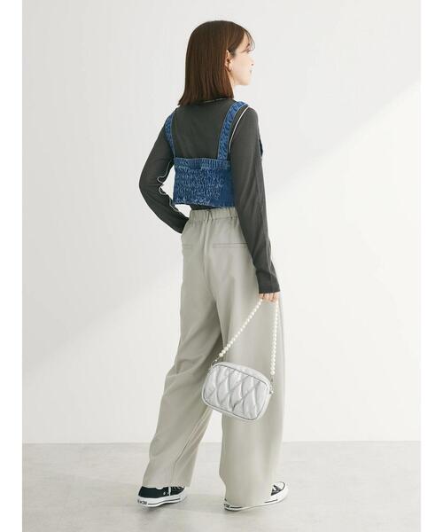 Green　Parks（グリーンパークス）の「デニムビスチェ（ベスト・レディース・ワンウォッシュ/ライトインディゴブルー・FREE）」の16枚目の写真