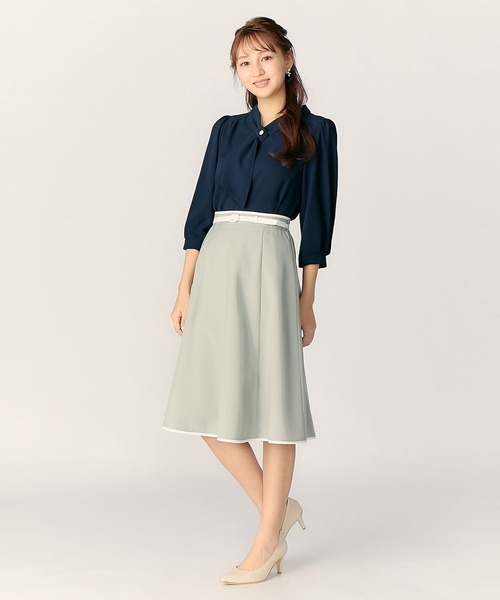 LAISSE PASSE（レッセパッセ）の「バイカラーフレアースカート