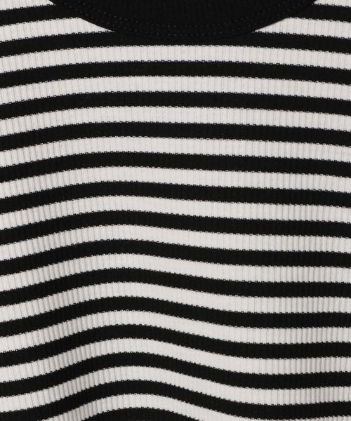 JEANASIS(ジーナシス)の「スムーステレコUネックLS 2/115480(Tシャツ/カットソー・レディース・ブラック系その他/ホワイト/ブラック・FREE)」の14枚目の写真