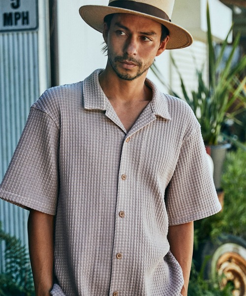 トップス Seagreen SEAGREEN tシャツ SEAGREEN(シーグリーン) BIG WAFFLE T-SHIRT