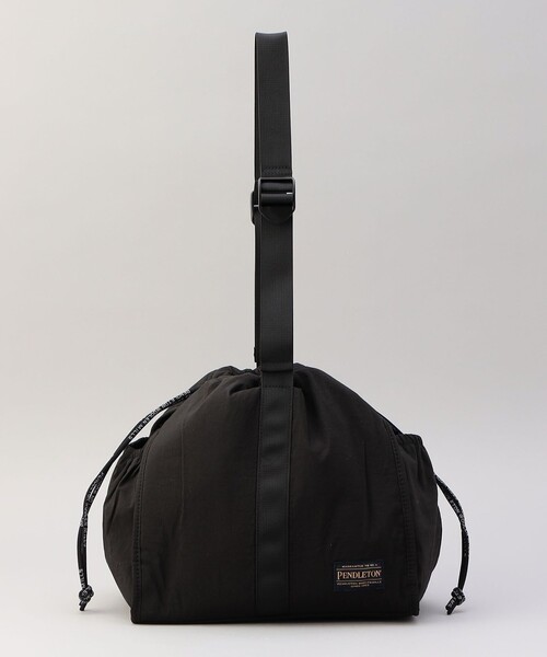 PENDLETON（ペンドルトン）の「【WEB限定】稲葉真理恵さんコラボ  PENDLETON ペンドルトン DRAW 2WAY BAG Design produced by MARIE INABA 巾着 ワンハンドル 2way バッグ（ショルダーバッグ・レディース・ブラック/オフホワイト/オリーブ・FREE）」の12枚目の写真