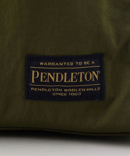 PENDLETON（ペンドルトン）の「【WEB限定】稲葉真理恵さんコラボ  PENDLETON ペンドルトン DRAW 2WAY BAG Design produced by MARIE INABA 巾着 ワンハンドル 2way バッグ（ショルダーバッグ・レディース・ブラック/オフホワイト/オリーブ・FREE）」の18枚目の写真