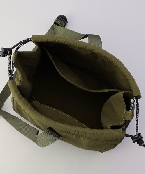 PENDLETON（ペンドルトン）の「【WEB限定】稲葉真理恵さんコラボ  PENDLETON ペンドルトン DRAW 2WAY BAG Design produced by MARIE INABA 巾着 ワンハンドル 2way バッグ（ショルダーバッグ・レディース・ブラック/オフホワイト/オリーブ・FREE）」の21枚目の写真