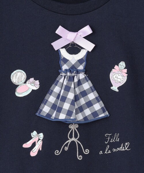 ANY(エニィ)の「ドレス アップリケ Tシャツ(Tシャツ/カットソー・キッズ・ホワイト系/ネイビー系・100/110/130/90/120)」の20枚目の写真
