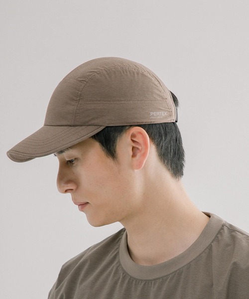 EKAL(エカル)の「『速乾/撥水』PERTEX ウィンドジェットキャップ(キャップ・メンズ・ブラウン/グレー・ONE)」の5枚目の写真