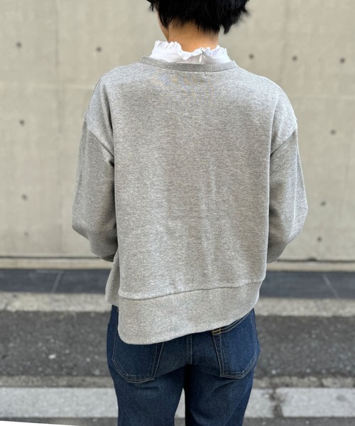 NIMES（ニーム）の「パールボタンカーディガン（カーディガン/ボレロ・レディース・ベージュ/ネイビー/グレー・FREE）」の13枚目の写真