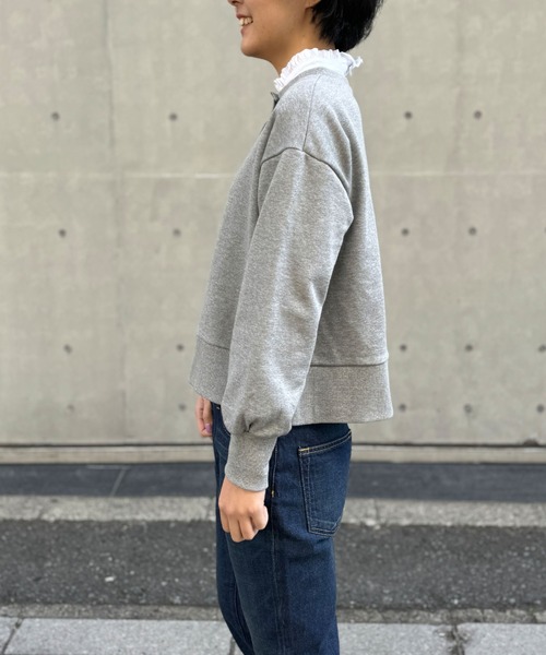 NIMES（ニーム）の「パールボタンカーディガン（カーディガン/ボレロ・レディース・ベージュ/ネイビー/グレー・FREE）」の14枚目の写真