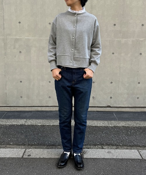 NIMES（ニーム）の「パールボタンカーディガン（カーディガン/ボレロ・レディース・ベージュ/ネイビー/グレー・FREE）」の15枚目の写真