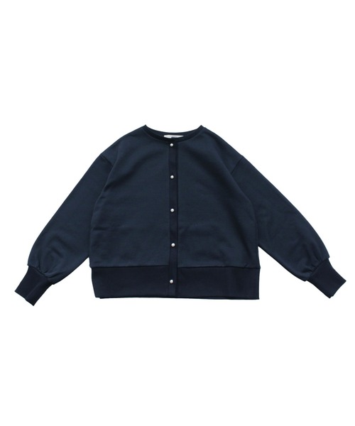 NIMES（ニーム）の「パールボタンカーディガン（カーディガン/ボレロ・レディース・ベージュ/ネイビー/グレー・FREE）」の5枚目の写真