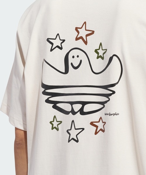 【関税・送料込み】adidas シュムーフォイル ゴンズ 半袖Tシャツ アディダス/シュムーフォイル半袖TシャツL 白 ゴンズマーク