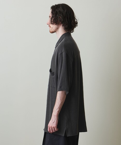 【新品・タグ付き】　steven alan リネン ショートスリーブ シャツ Steven Alan＞ リネン ショートスリーブ シャツ ―STANDARD LOOSE BOX