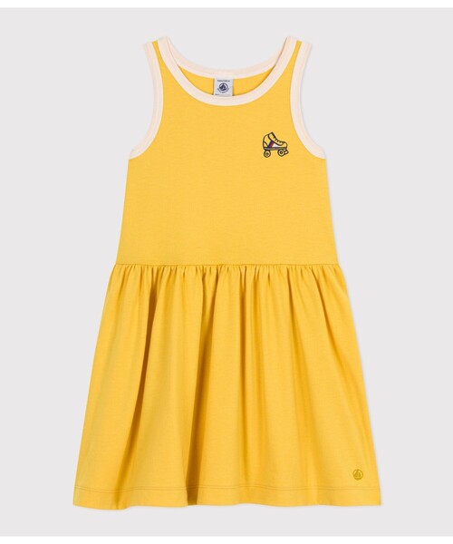 【セール】コットン袖なしワンピース（ワンピース）｜PETIT BATEAU（プチバトー）