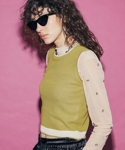 uyu.（ウユ）の「Cat eye Frame Sunglasses / キャッツアイフレームサングラス【uyu./ウユ】（サングラス・レディース・ホワイト×ブラック/ブラック・FREE）」の6枚目の写真