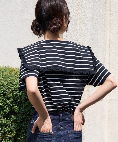 FREAK'S STORE（フリークスストア）の「フリル丸襟 半袖Tシャツ（T