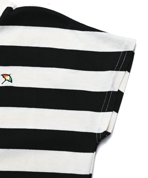 Arnold Palmer（アーノルドパーマー）の「ボーダー カットソー ワンピース（ワンピース・キッズ・ブラック/ベージュ・145cm/135cm/125cm/115cm/105cm/95cm）」の5枚目の写真