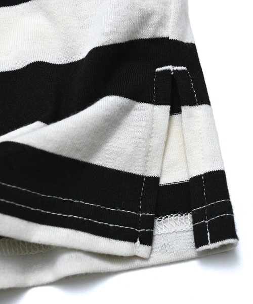 Arnold Palmer（アーノルドパーマー）の「ボーダー カットソー ワンピース（ワンピース・キッズ・ブラック/ベージュ・145cm/135cm/125cm/115cm/105cm/95cm）」の7枚目の写真