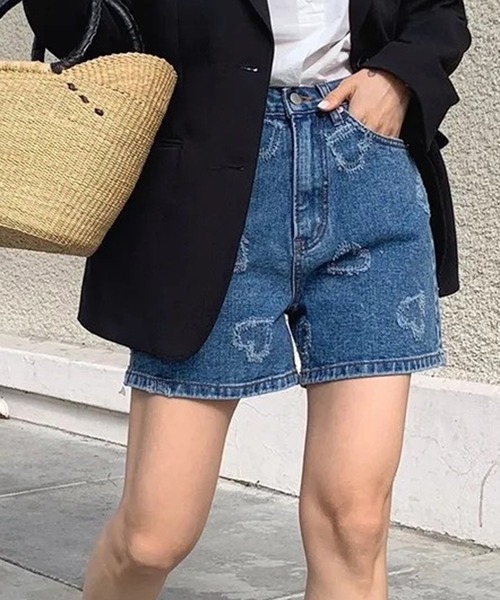 最終お値下げ【超希少】d.i.a. ショートデニムパンツ ラメヒョウ柄 最終お値下げ【超希少】d.i.a. ショートデニムパンツ ラメヒョウ柄