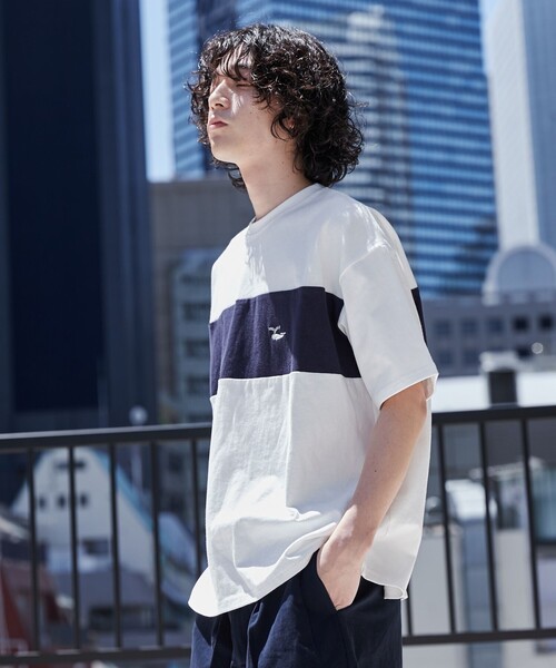 coen（コーエン）の「FreeSpeech（フリースピーチ）別注カラーブロックTシャツ（Tシャツ/カットソー・メンズ・ブラック/ホワイト/ネイビー・M/L/XL）」の22枚目の写真