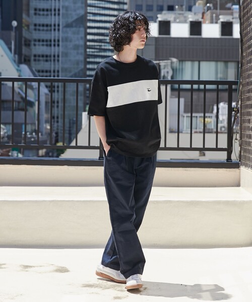 coen（コーエン）の「FreeSpeech（フリースピーチ）別注カラーブロックTシャツ（Tシャツ/カットソー・メンズ・ブラック/ホワイト/ネイビー・M/L/XL）」の16枚目の写真